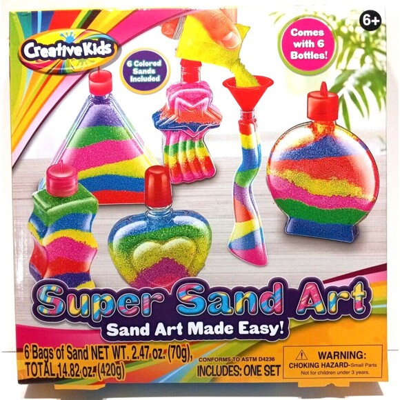 Creative Kids Super Sand Art Activity Kit Kids Children Educational Motor Skills - Picture 1 of 10